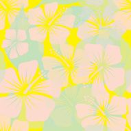 Seamless Soft Hibiscus Pattern