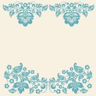 Russian ornaments art frames
