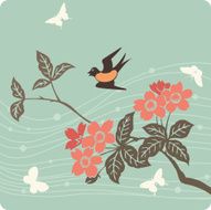 floral background illustration N10