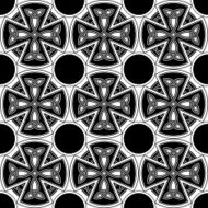 Celtic crosses and circles (Seamless knot variation n&deg; 5)