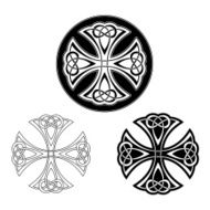 Celtic cross ornament (Knotted variation n&deg; 2)