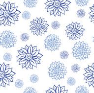 Vector seamless pattern with flowers N4