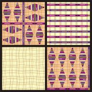 Four seamless repeat patterns
