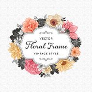 floral frame N93