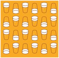Beer wallpaper pints of lager party pattern illustration
