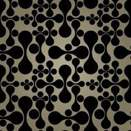 Vector Seamless Retro Style Wallpaper Pattern