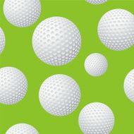 Seamless Golf Ball Grass Pattern