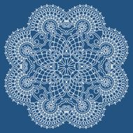 Vector round ornament N4