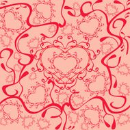 Vector hearts pattern