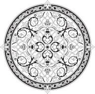 Arabic floral pattern motif N2