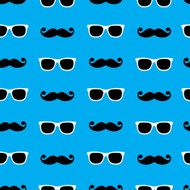 Sunglasses&amp;moustache pattern