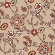 Seamless Vintage Floral Pattern (vector &amp; jpeg)