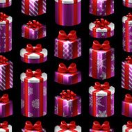 Seamless Christmas Pattern - Gifts