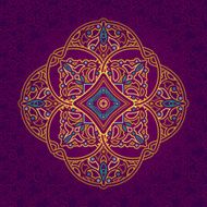 Vector ornate ornament in Eastern style