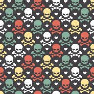 Skull seamless pattern N3