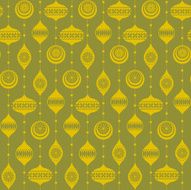 Christmas bauble seamless vintage background