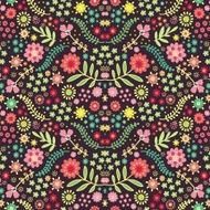 Seamless floral vector pattern N47