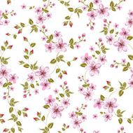Cherry blossom seamless pattern N3