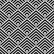 Seamless geometric vector background simple black and white
