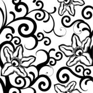 Orchid seamless pattern