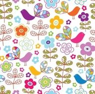 Birds of Paradise Seamless Pattern