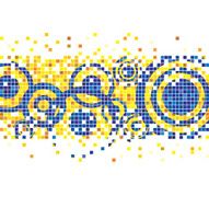 Pixel with Yellow Circle