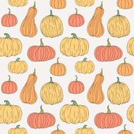 Pumpkin seamless pattern N2