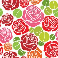 rose seamless pattern N16