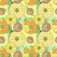 Seamless vector floral texture