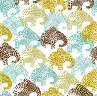 elephant seamless Pattern N3