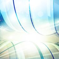 Abstract vector shiny waves
