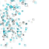 River Branch Rectangle Pattern Digital Artwork