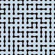 Seamless fashion pattern Harmonous structure-black drops