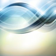 Abstract modern shiny blue waves N2