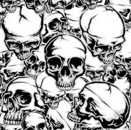 Repeating Skull Pattern