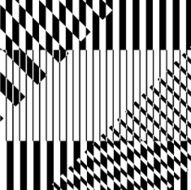 abstract black and white geometry stripe pattern background