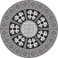 ancient pattern Vector illustration N8