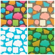 Speech bubbles seamless pattern N3