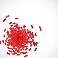 abstract red circle technology check pattern background