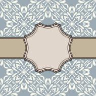 Vintage vector flower frame N16