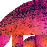 Polygon Surface Futuristic Geometric Graphic Art Abstract Vector Background