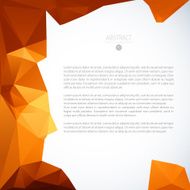 Vector geometric orange background N2