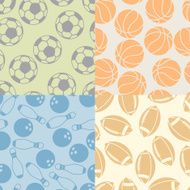 Seamless patterns of sport icons N2