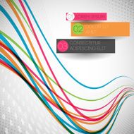abstract colorful wave line