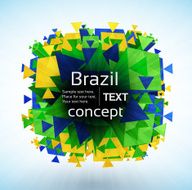 Abstract mosaic background(Brazil concept) N2