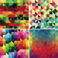 Retro coloured mosaic background N2