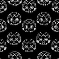 Sugar Skulls Seamless Background