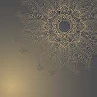 Circle hand drawn arabic style Ornament