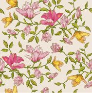 Vintage Floral Seamless Background N2