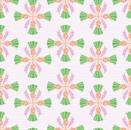 Stencil Style Scottish Thistle Seamless Pattern